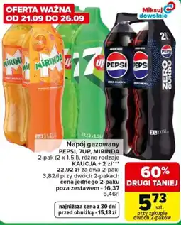 Carrefour Express Napój gazowany PEPSI, 7UP, MIRINDA oferta