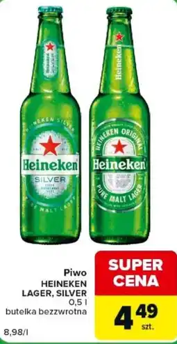 Carrefour Express Piwo HEINEKEN LAGER, SILVER oferta