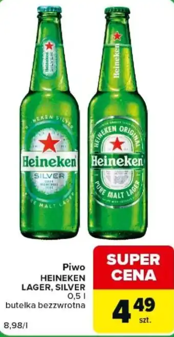 Piwo HEINEKEN LAGER, SILVER