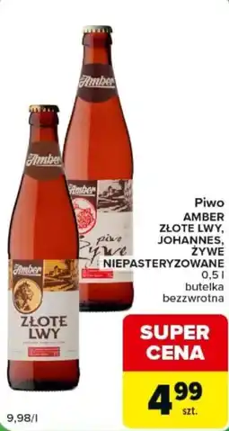 Carrefour Express Piwo Amber Złote Lwy oferta