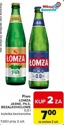 Carrefour Express Piwo Łomża Jasne, Pils, Bezalkoholowe oferta