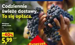Lidl Winogrona ciemne, luzem oferta