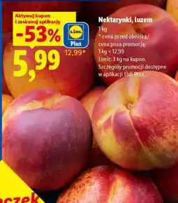 Lidl Nektarynki, luzem oferta