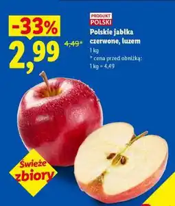 Lidl Polskie jabłka czerwone, luzem oferta