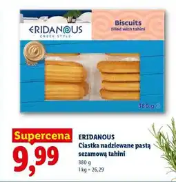 Lidl ERIDANOUS Ciastka nadziewane pastą sezamową tahini oferta