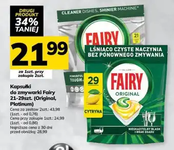 Kapsułki do zmywarki Fairy