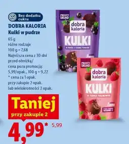 Lidl DOBRA KALORIA Kulki w pudrze oferta