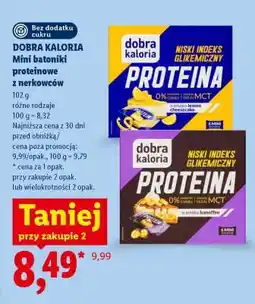Lidl DOBRA KALORIA Mini batonniki proteinowe z nerkowców oferta