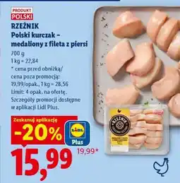 Lidl Rzeźnik Polski kurczak – medaliony z fileta z piersi oferta