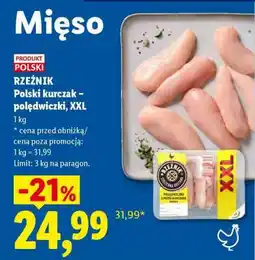 Lidl RZEŹNIK Polski kurczak – polędwiczki, XXL oferta