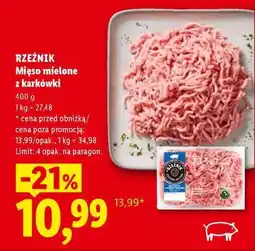 Lidl RZEŹNIK Mięso mielone z karkówki oferta
