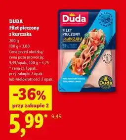 Lidl DUDA Filet pieczony z kurczaka oferta