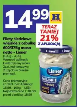 Hitpol Filety śledziowe wiejskie z cebulką Lisner oferta