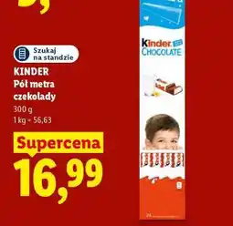 Lidl KINDER Pół metra czekolady oferta