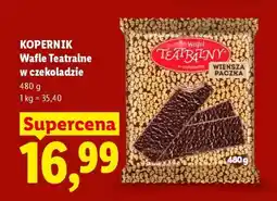 Lidl KOPERNIK Wafle Teatralne w czekoladzie oferta