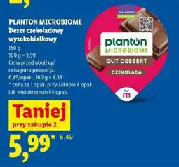 Lidl PLANTON MICROBIOME Deser czekoladowy wysokobiałkowy oferta