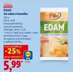 Lidl PILOS Ser edam w kawałku oferta