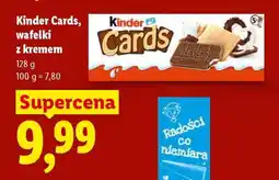 Lidl Kinder cards wafelki z kremem oferta