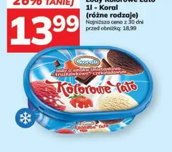 Lody Kolorowe Lato 1l - Koral