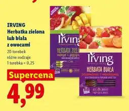 Lidl IRVING Herbatka zielona lub biała z owocami oferta