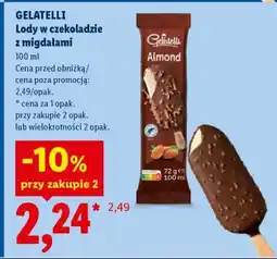 Lidl GELATELLI Lody w czekoladzie z migdałami oferta