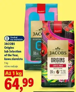 Lidl JACOBS Origins lub Selection of the Year, kawa ziarnista oferta