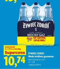 Lidl ŻYWIEC ZDRÓJ Woda źródlana gazowana oferta