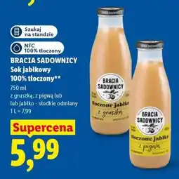 Lidl BRACIA SADOWNICY Sok jabłkowy 100% tłoczony oferta