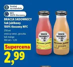 Lidl BRACIA SADOWNICY Sok jabłkowy 100% tłoczony NFC oferta