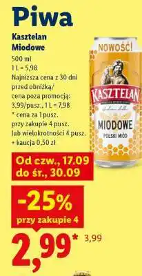 Lidl Kasztelan Miodowe oferta