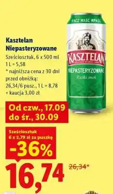 Lidl Kasztelan Niepasteryzowane oferta