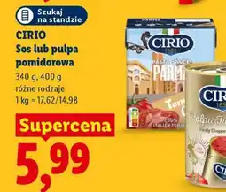Lidl CIRIO Sos lub pulpa pomidorowa oferta
