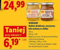 Lidl WINIARY Bulion drobiowy, warzywny lub wołowy w słoiku oferta