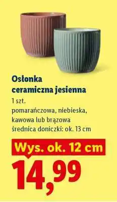 Lidl Osłonka ceramiczna jesienna oferta