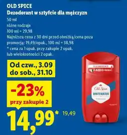 Lidl OLD SPICE Dezodorant w sztyfcie dla mężczyzn oferta