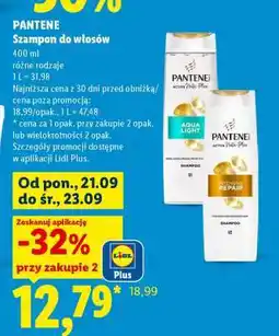 Lidl PANTENE Szampon do włosów oferta