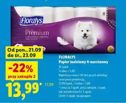 Lidl FLORALYS Papier toaletowy 4-warstwowy oferta