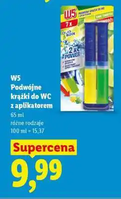 Lidl W5 Podwójne krążki do WC z aplikatorem oferta