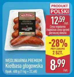 ALDI WĘDLINIARNIA PREMIUM Kiełbasa głogowska oferta