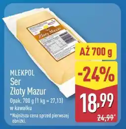 ALDI MLEKPOL Ser Złoty Mazur oferta