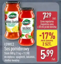 ALDI ŁOWICZ Sos pomidorowy oferta