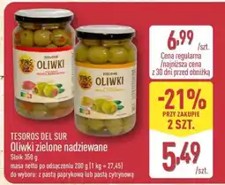 ALDI TESOROS DEL SUR Oliwki zielone nadziewane oferta