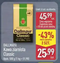 ALDI DALLMAYR Kawa ziarnista Classic oferta