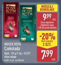 ALDI MOSER ROTH Czekolada oferta