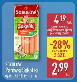 ALDI SOKOŁÓW Parówki Sokoliki oferta
