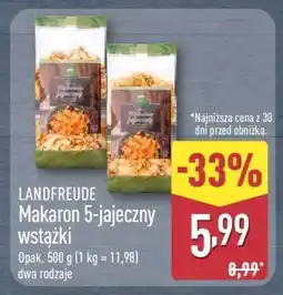 ALDI LANDFREUDE Makaron 5-jajeczny wstążki oferta