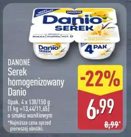 ALDI Danone Serek homogenizowany Danio oferta