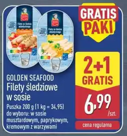 ALDI GOLDEN SEAFOOD Filety śledziowe w sosie oferta
