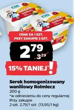 Netto Serek homogenizowany waniliowy Rolmlecz oferta