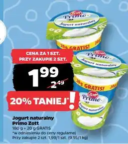 Netto Jogurt naturalny PRIMO ZOTT oferta